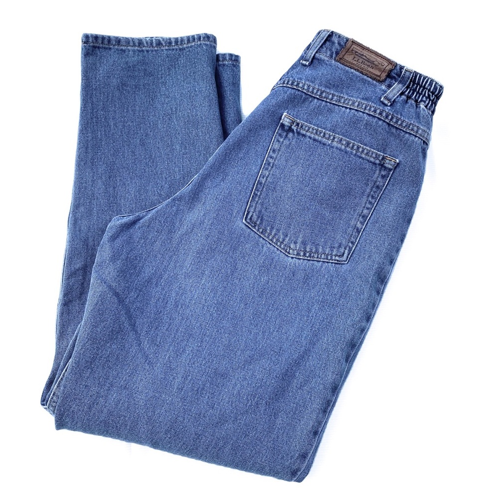 Vintage LL Bean MomJeans Hi Waist Taper 14